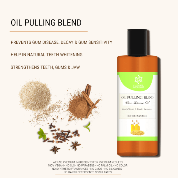 Natuur - Oil Pulling Blend Sesame, Cardamom & Fennel Seeds - 200 ml