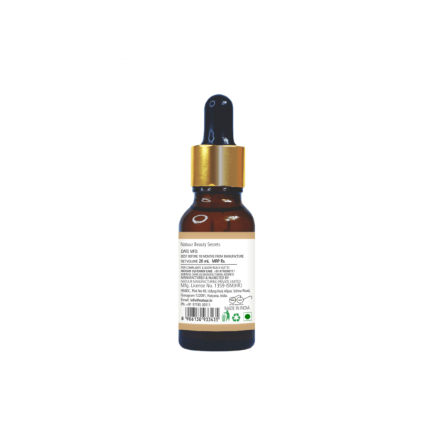 Natuur – Gold Ashwagandha Licorice brightening face serum – 20mL