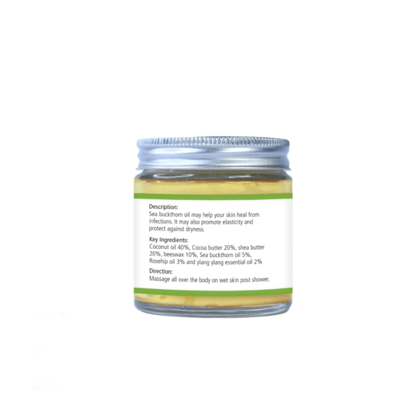 Natuur – Body Butter Seabuckthorn, Rosehip and Ylang Ylang – 100gms