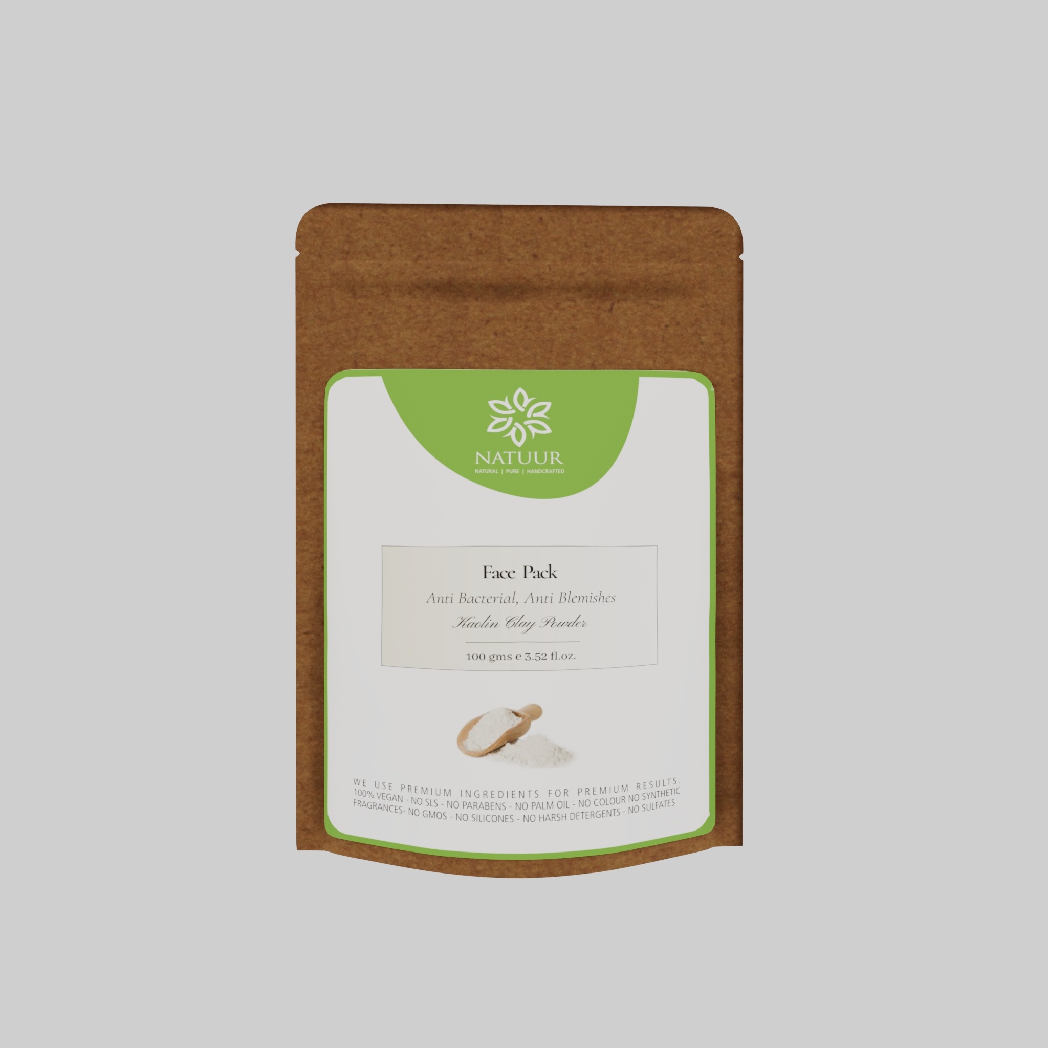 Natuur – Kaolin clay powder – 100gms