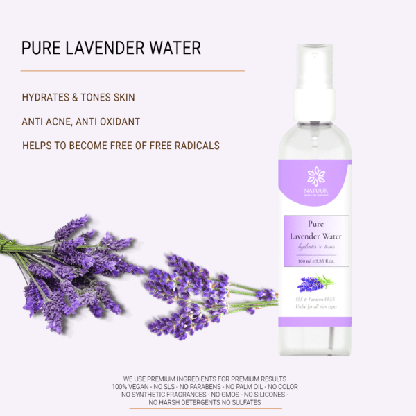Natuur - Pure Lavender Water - hydrates & tones - 100mL