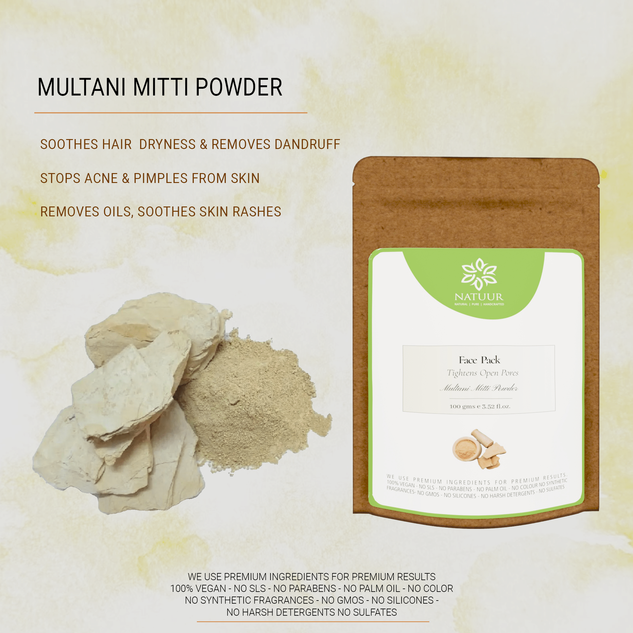 Natuur - Multani mitti powder - 100gms