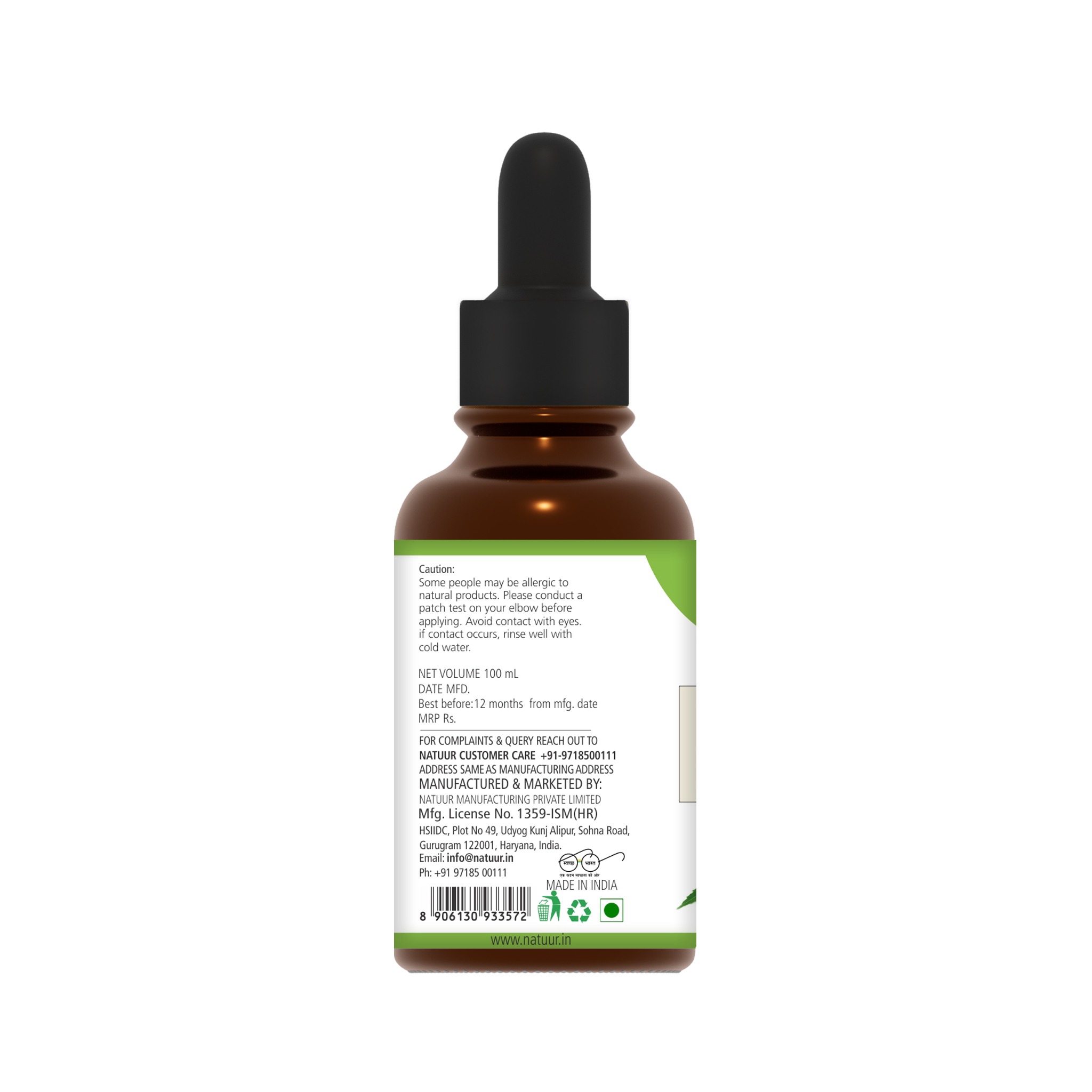 Natuur – Pure Cold Pressed Neem Oil – 100 ml