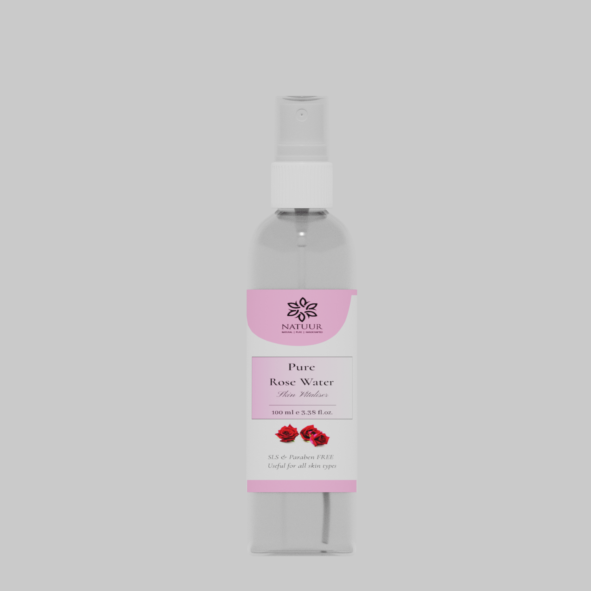Natuur - Pure Rose Water - Skin Vitaliser - 100 ml