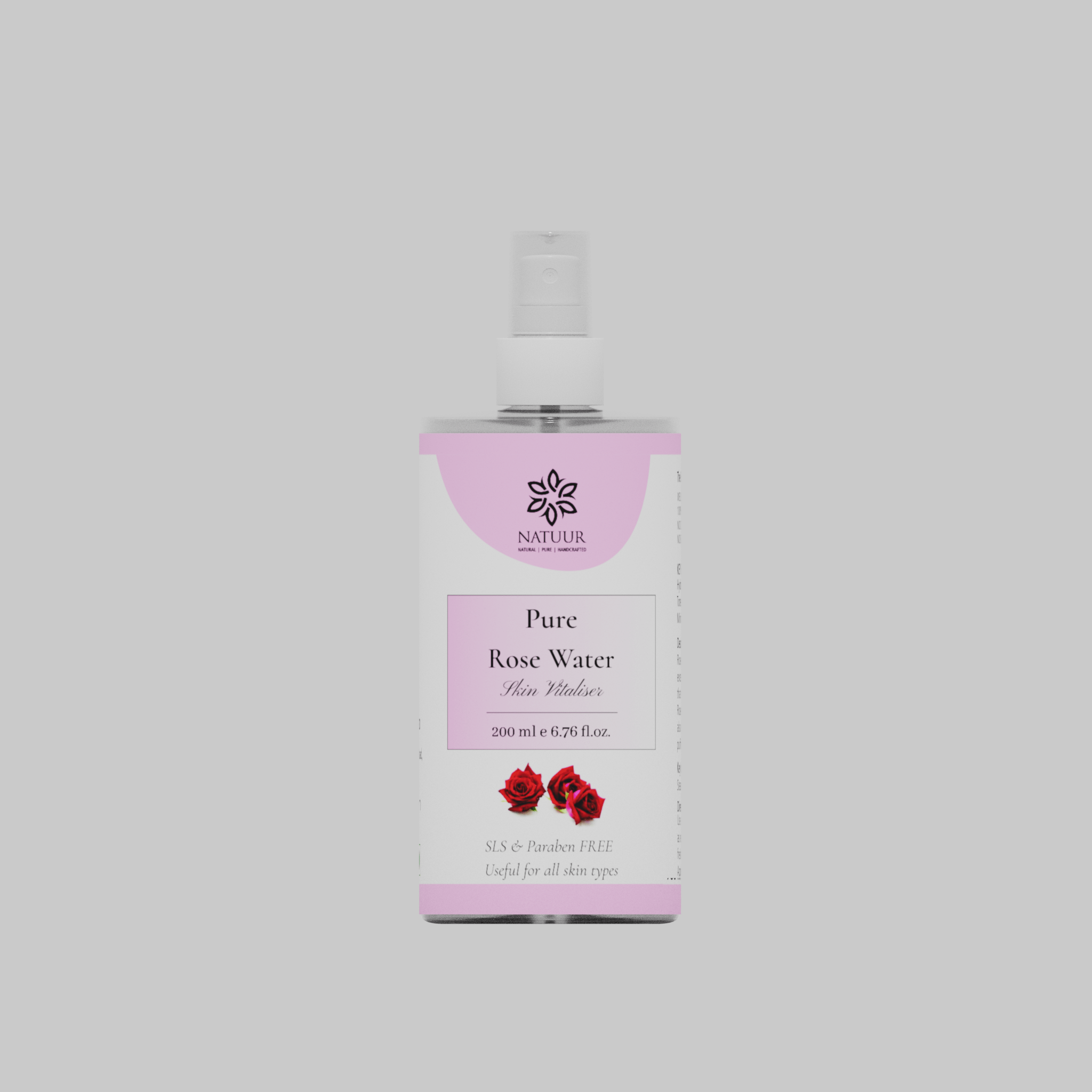 Natuur - Pure Rose Water-Skin vitaliser - 200 ml