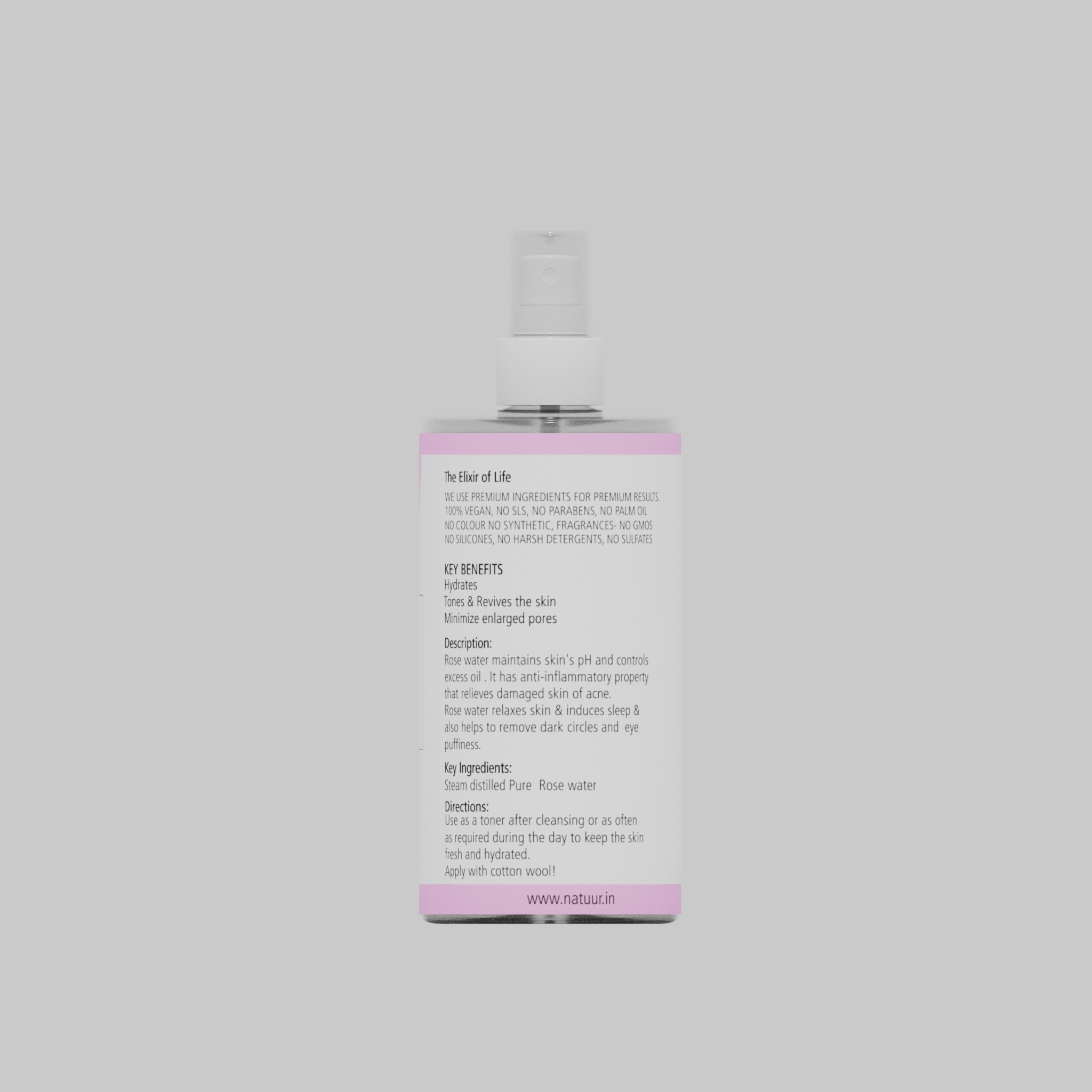 Natuur – Pure Rose Water-Skin vitaliser – 200 ml
