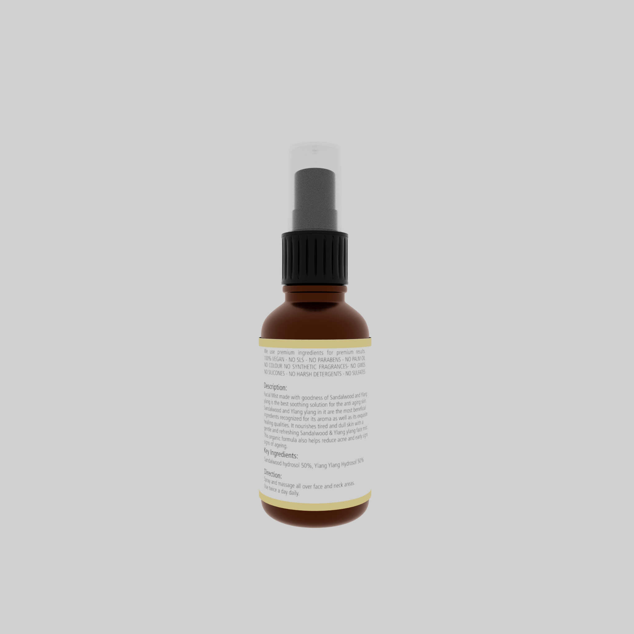 Natuur – Facial Mist Sandalwood and Ylang Ylang – Anti Aging – 50 ml