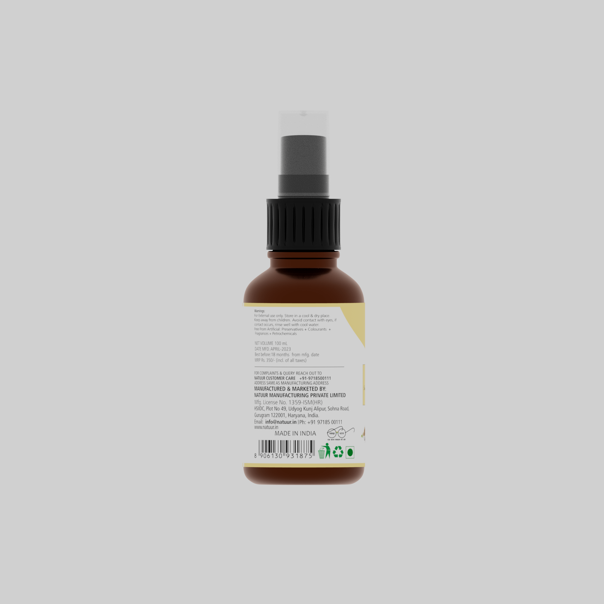 Natuur - Facial Mist Sandalwood and Ylang Ylang - Anti Aging - 100 ml - Image 3