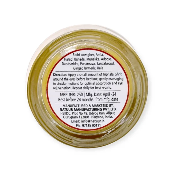 Natuur – Triphala Ghrita – for better eye health – 15 gms