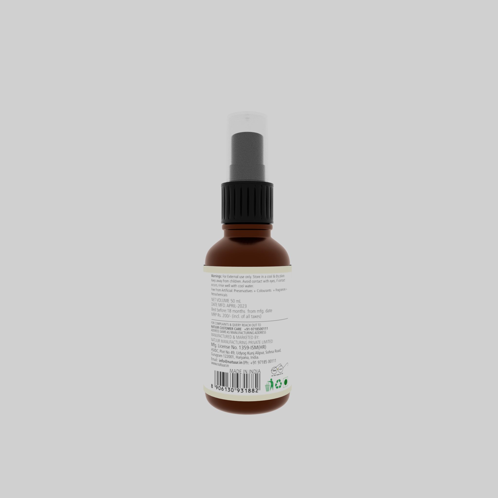 Natuur – Facial Mist Vetiver and Chamomile – Calming – 50 ml