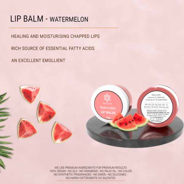 Natuur - Lip balm Watermelon - 15gms