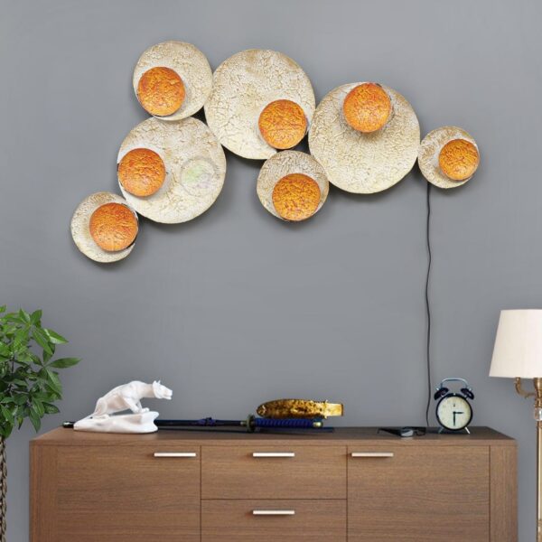 White Wall Decor with LED Light