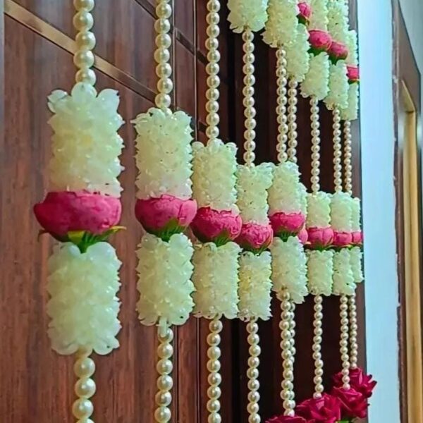 VELVET ROSE MOGRA HANGINGS Size 28" Set of 10 hanging