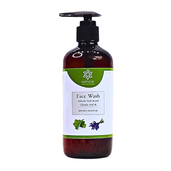 Natuur – Face wash – Salicylic Acid and Glycolic acid For pigmented and acne prone skin – 300ml