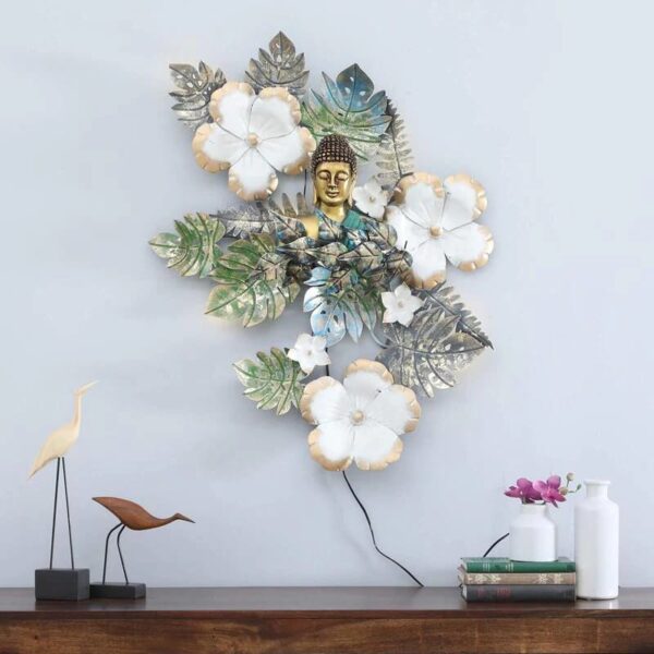 Buddha with LED lighting Wall Decor