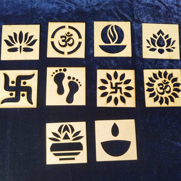 10 variety of shapes traditional Size: 6x6  MOQ: 15