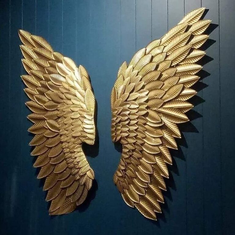 Wings for Pride in Home Size: 38" Material: Metal Iron Make your pride and live life better 