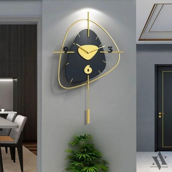 Non Moving Pendulum Styled Wall Clock