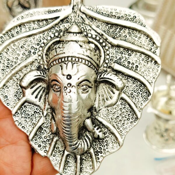 Antique German silver betel leaf Hanging Ganesh