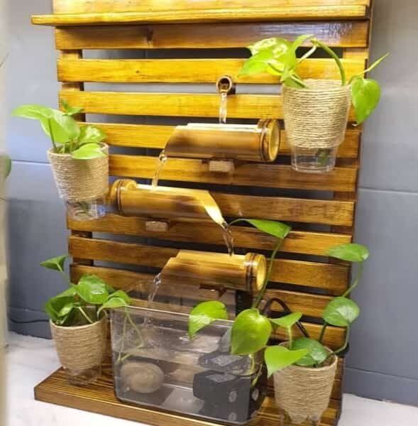 Three Layered bamboo indoor water fountain