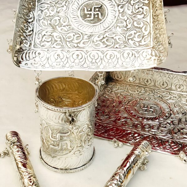 German silver wedding essential okhli -musal set