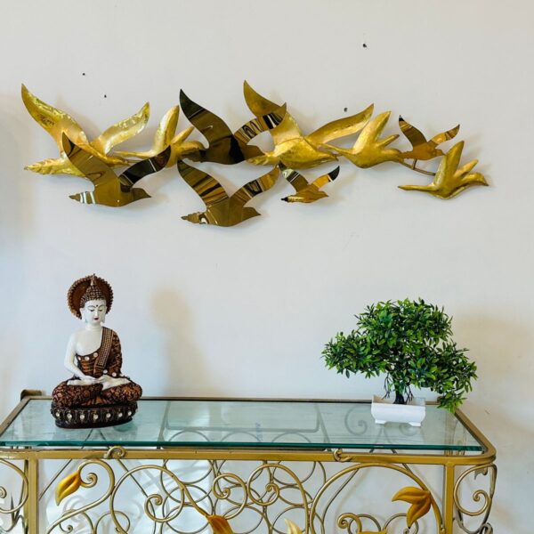 Flying Birds Metal Wall Decor
