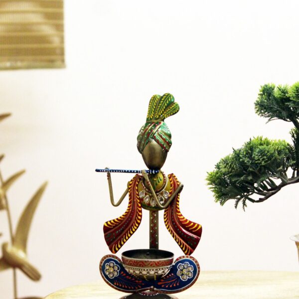 Krishna T light Holder Figure Table Decor