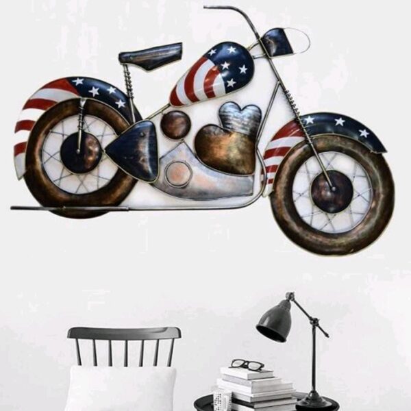 Big Metal Bike Wall Decor