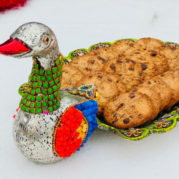 Antique German silver big size swan plater