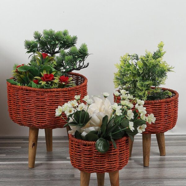 Jute Planters Set of Three