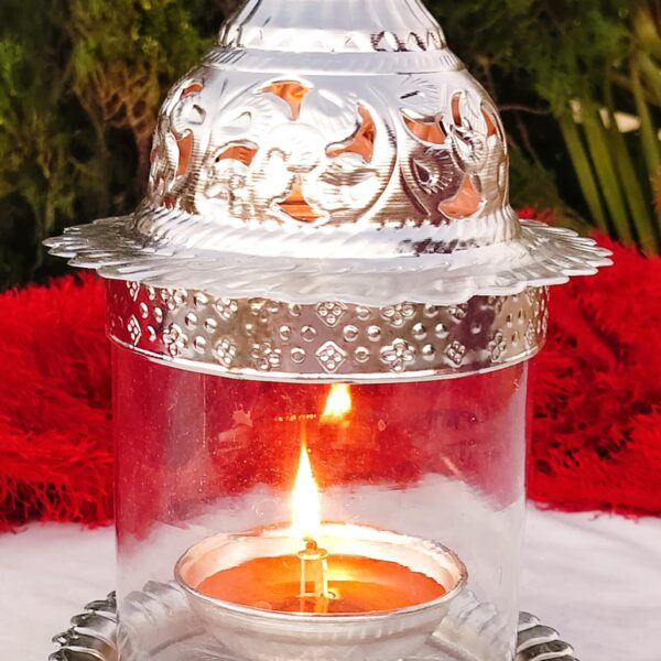 German silver Big size akhand diya