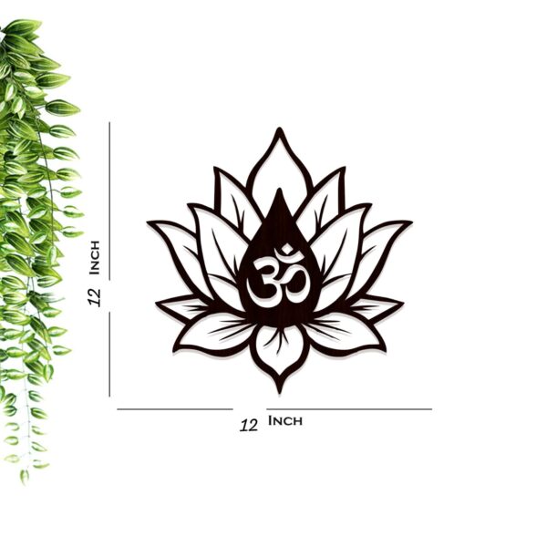 OM inside Lotus Flower Backlit with LED Night Light