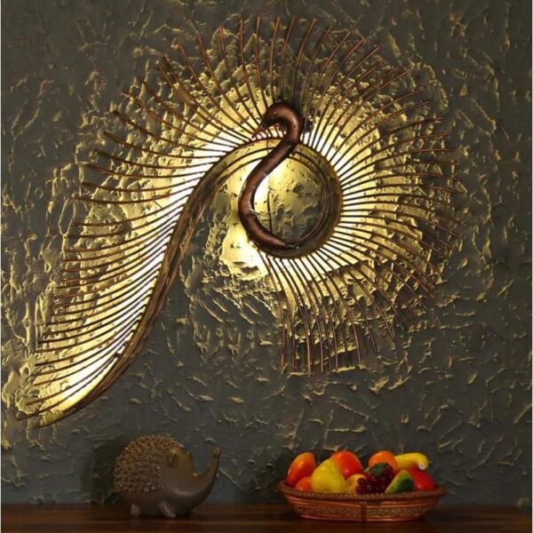 Snail Structured Wall Decor with LED