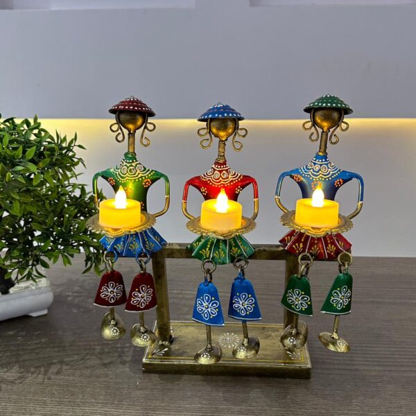 Table Decor Dolls with leg Moving and Diya Holder