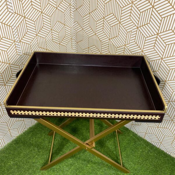 Stylish Tray in Buttler Style with Stand