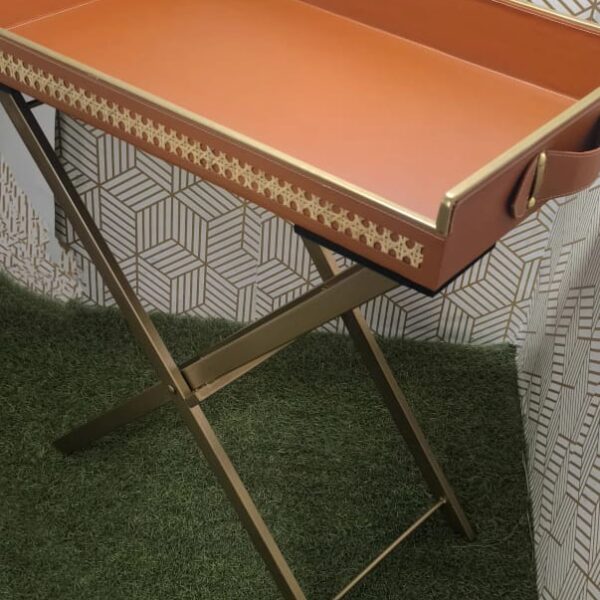 Stylish Tray in Buttler Style with Stand