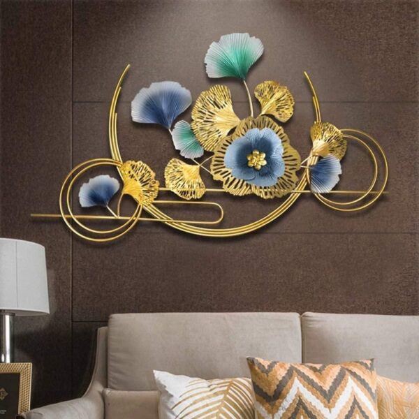 Leaf and Flower Multi Ringed Wall Decor