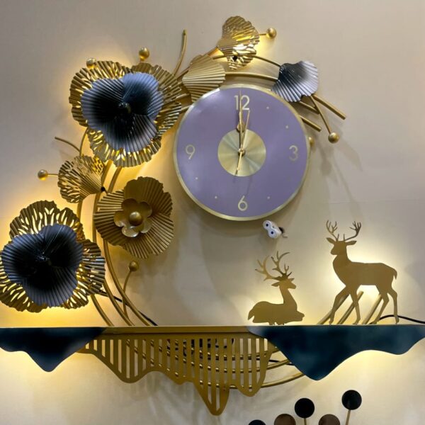 Flower Wild Life Nature Based Wall Clock