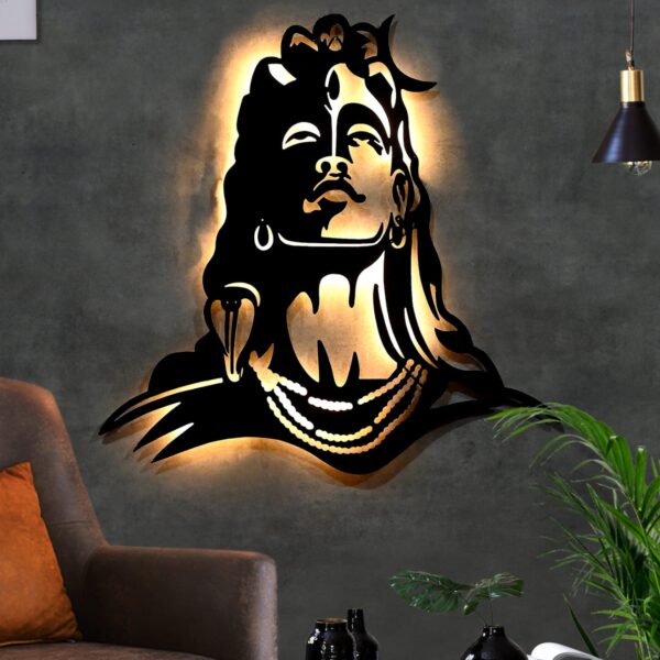 Lord Shiva Wall Decor with LED