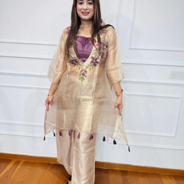 Organza Thread Work Suit Set