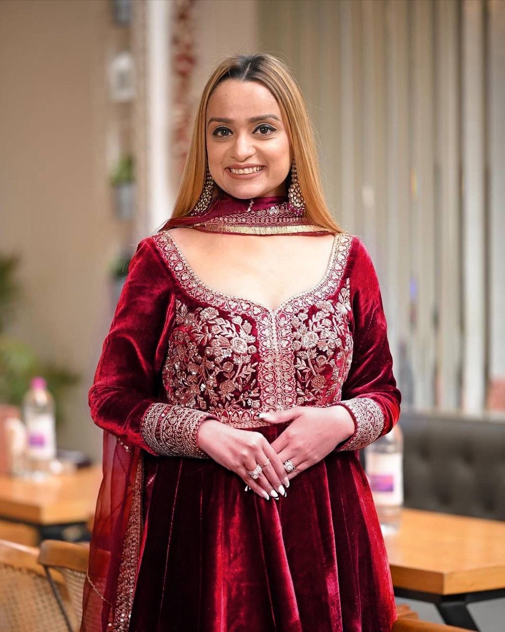 Heavy Velvet with Sequence Work Suit