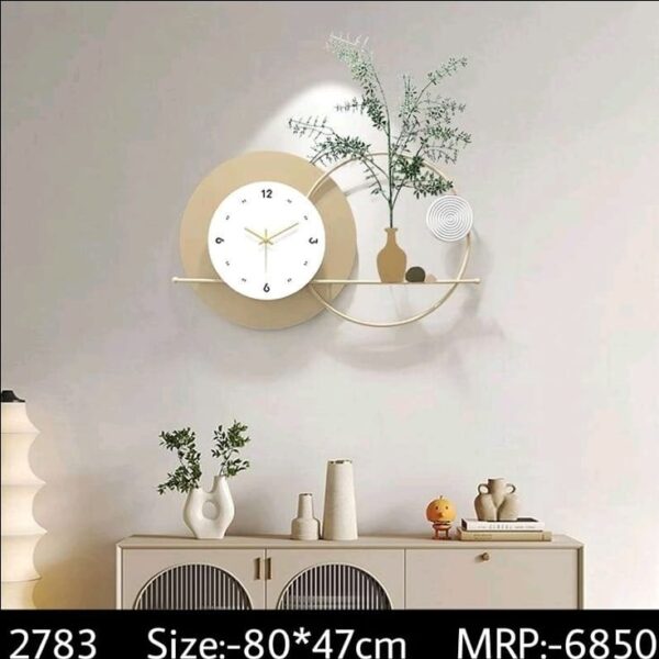 Multi Ringed Circle Metal Wall Clock