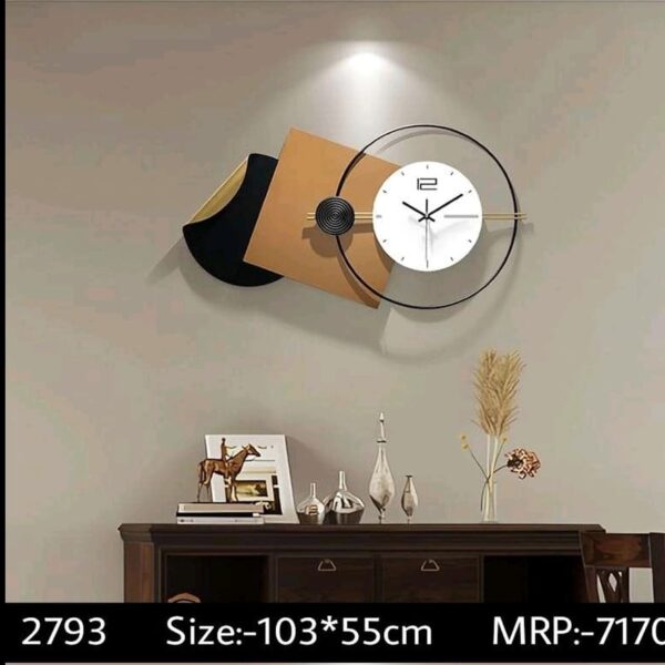 Multi Structured Metal Wall Clock