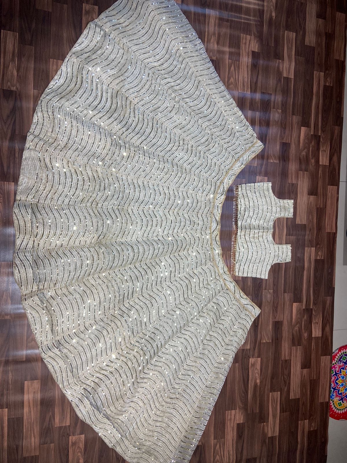 Glam Shade Premium Heavy Organza Silk Lehenga - Image 4