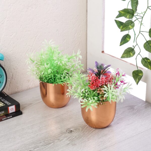 Copper & Gold Planter Set of 4