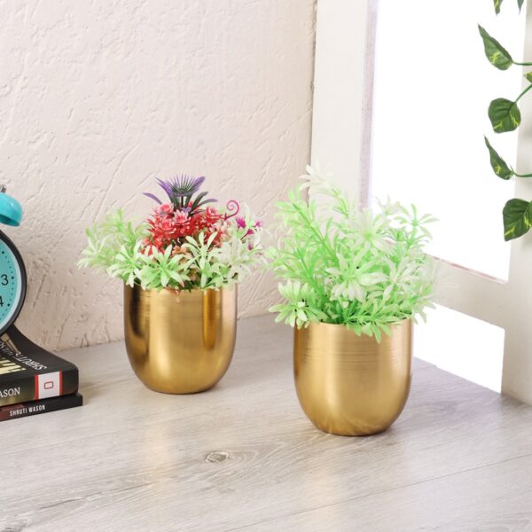 Copper & Gold Planter Set of 4
