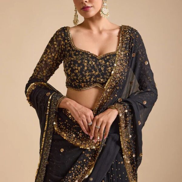 Georgette Embellished Lehenga with Work