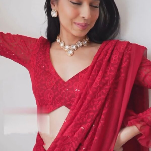 Premium Georgette Embellished Saree