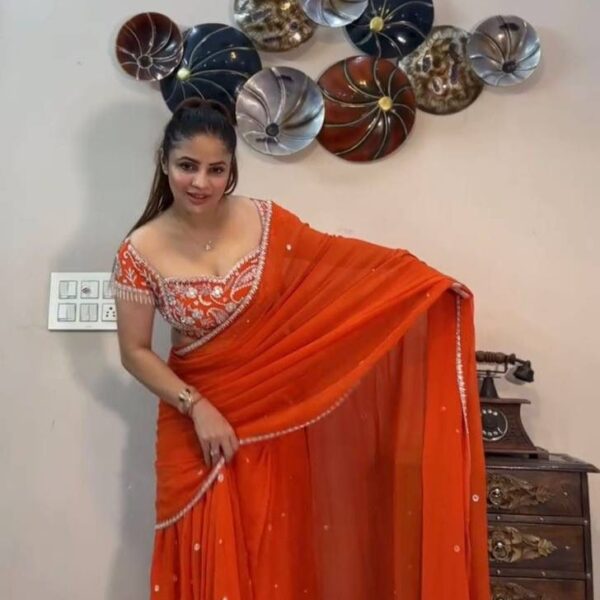 Ruffle Styled Lehenga cum Saree