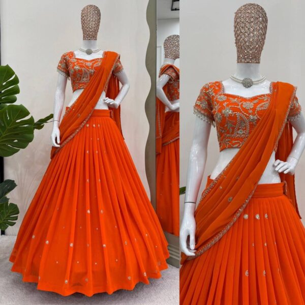 Ruffle Styled Lehenga cum Saree